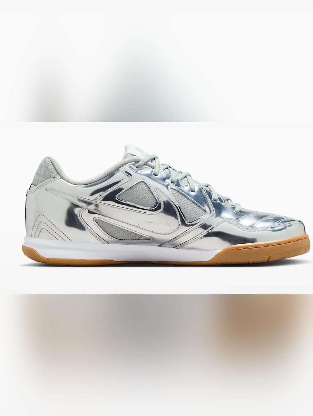 Nike Gato LV8 Silver Low-Top Mesh Trainer